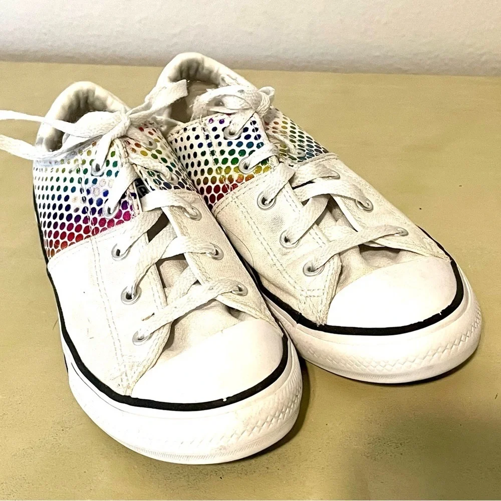 Converse Pride Rainbow Dot Madison‎ Shoes Sneaker Kids Size 3